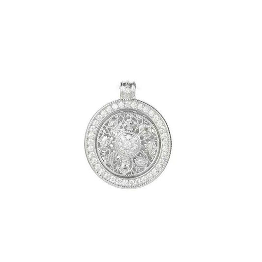 Eight Treasures Compass Rotating Necklace - Zentrova